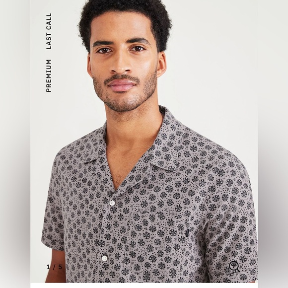 💕4 for $10- Men’s camp collar button up shirt - Picture 3 of 10